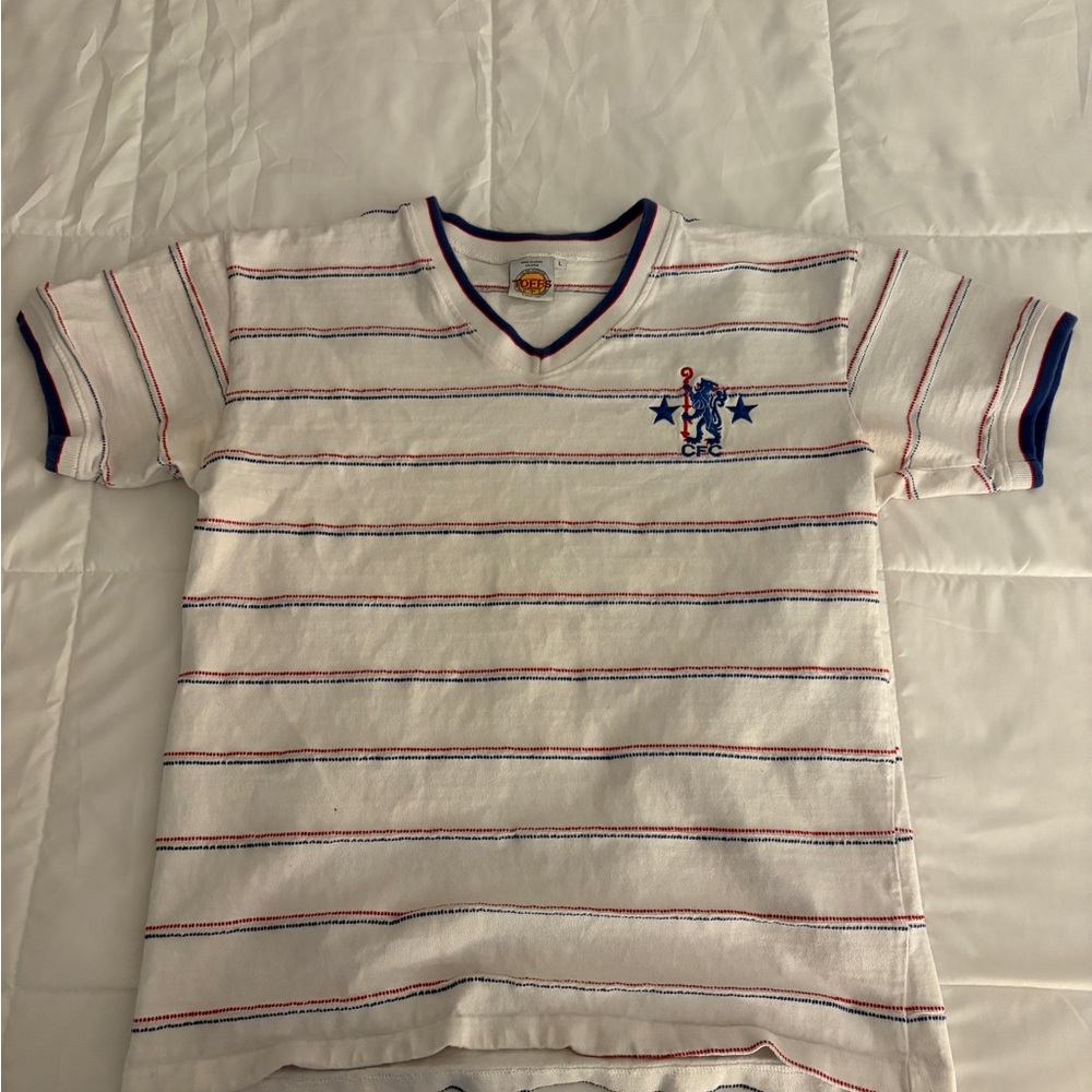 Retro Chelsea Shirt TOFFS Chelsea Football Club White Jersey Replica